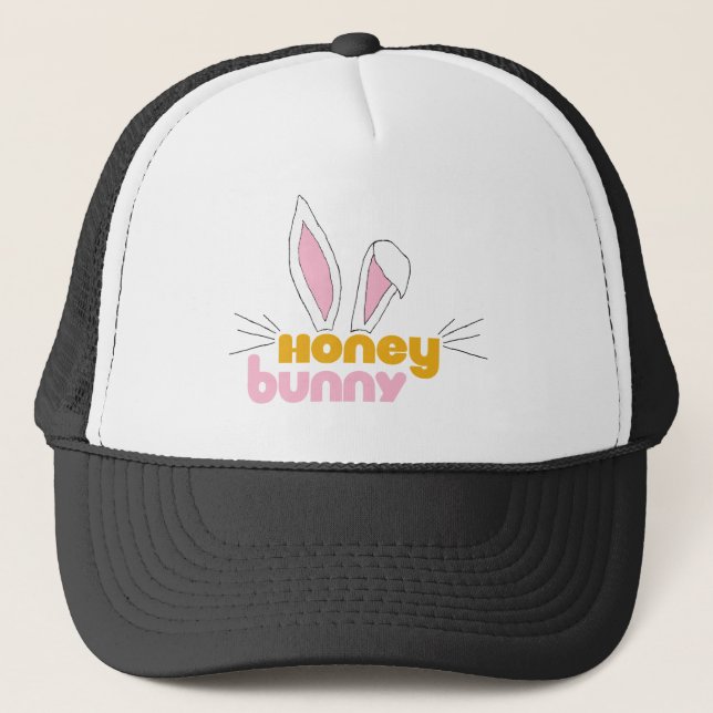 Gorra De Camionero Dulce Feliz Hunny Bunny Honey Rabbit Art (Anverso)