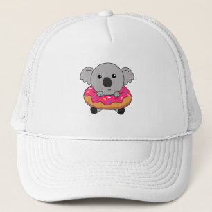 Gorra De Camionero Dulce Koala Koalas Loaf Donut Sprinkles Pink