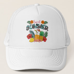 Gorra De Camionero Dulce playa de verano   Isla Tropical