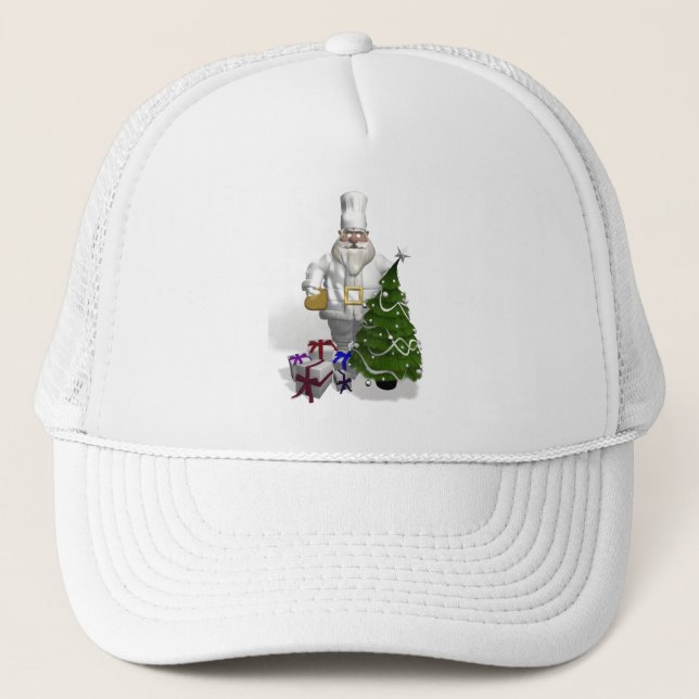 Gorra De Camionero Dulce Santa Claus Chef (Anverso)