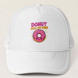 Gorra De Camionero Dulce y Elegante - Camiseta Gráfica Cute Donut