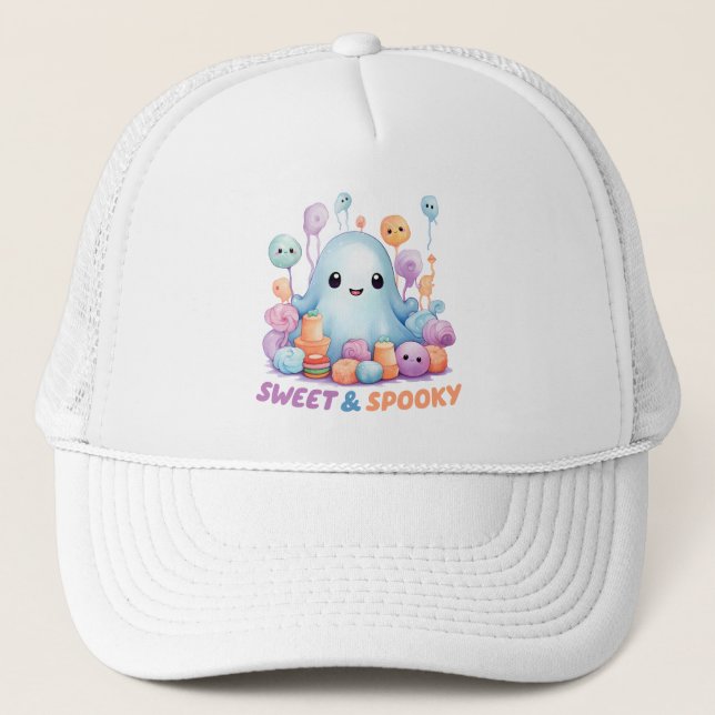 Gorra De Camionero Dulce y espeluznante (Anverso)