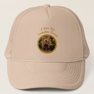 Gorra De Camionero Dulce Yorkshire terrier perro pequeño