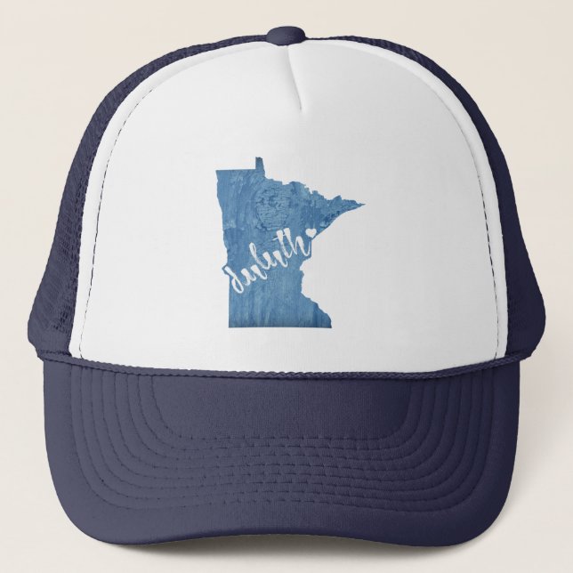Gorra De Camionero Duluth Minnesota Grano de madera (Anverso)