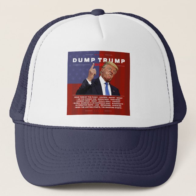 Gorra De Camionero Dump ilustracion Trump 2020 (Anverso)