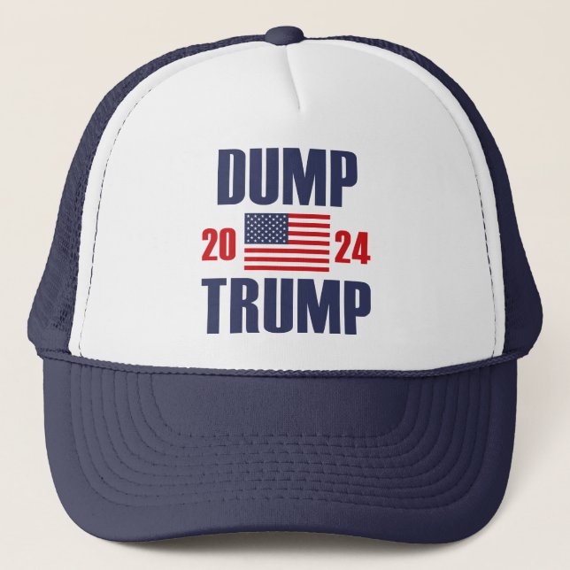 Gorra De Camionero Dump Trump 2024 (Anverso)