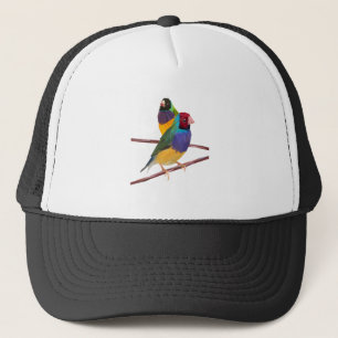 Gorra De Camionero Dúo del pinzón de Gouldian