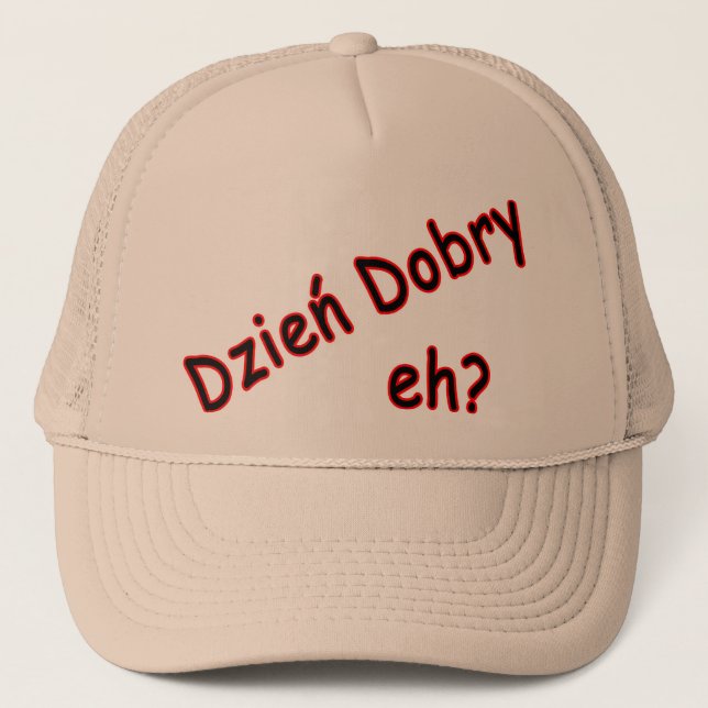 Gorra De Camionero Dzien Dobry, ¿eh? Ángulo (Anverso)