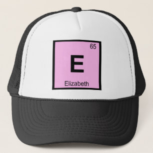 Gorra De Camionero E - Elizabeth Nueva Jersey Química Tabla Periódica