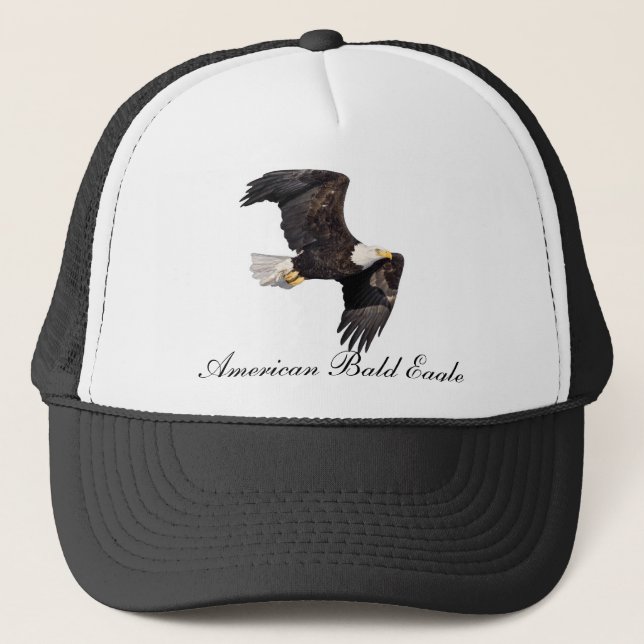 Gorra De Camionero Eagle calvo americano (Anverso)