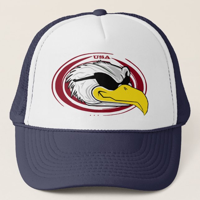Gorra De Camionero Eagle USA Sunglass Classics (Anverso)