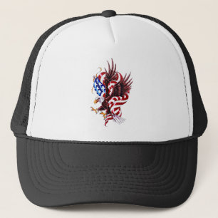 Gorra De Camionero Eagle y estilo del ilustracion del tatuaje de la