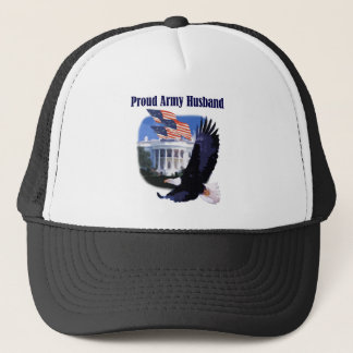 Gorra De Camionero Eagle y marido orgulloso del ejército de las