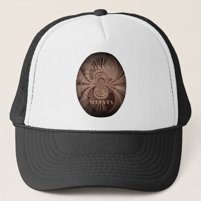Gorra De Camionero Earthy Hakuna Matata Art Print (Anverso)
