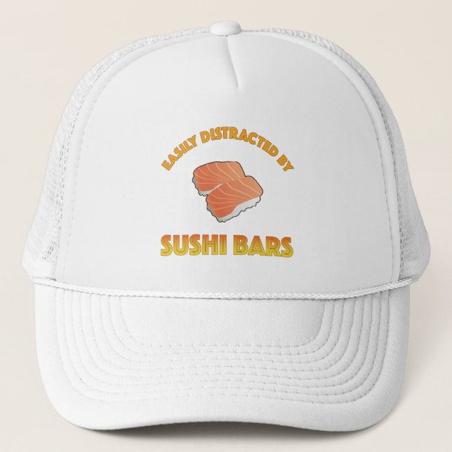 Gorra De Camionero Easily Distracted By Sushi Bars (Anverso)