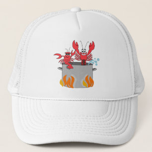 Gorra De Camionero Ebullición de los cangrejos