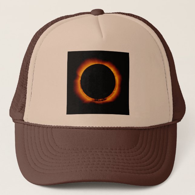 Gorra De Camionero Eclipse solar casi total (Anverso)