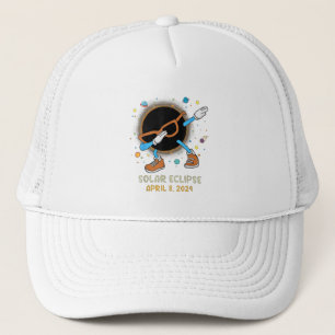 Gorra De Camionero Eclipse Solar Total 2024 Dabbing Gracioso Para Niñ