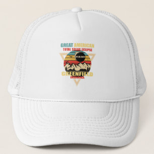 Gorra De Camionero Eclipse solar total de Greenfield de Indiana vinta