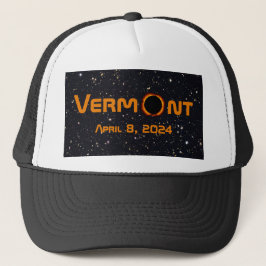 Gorra De Camionero Eclipse solar total de Vermont 2024