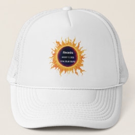 Gorra De Camionero Eclipse Total de Agua Total Solar 2026 Nombre