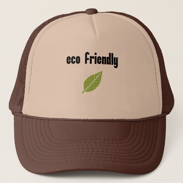 Gorra De Camionero Eco amistoso: Consumidor consciente, iniciativa (Anverso)