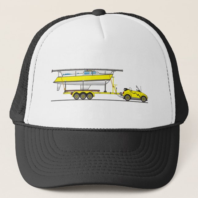 Gorra De Camionero Eco Car Sail Bote (Anverso)
