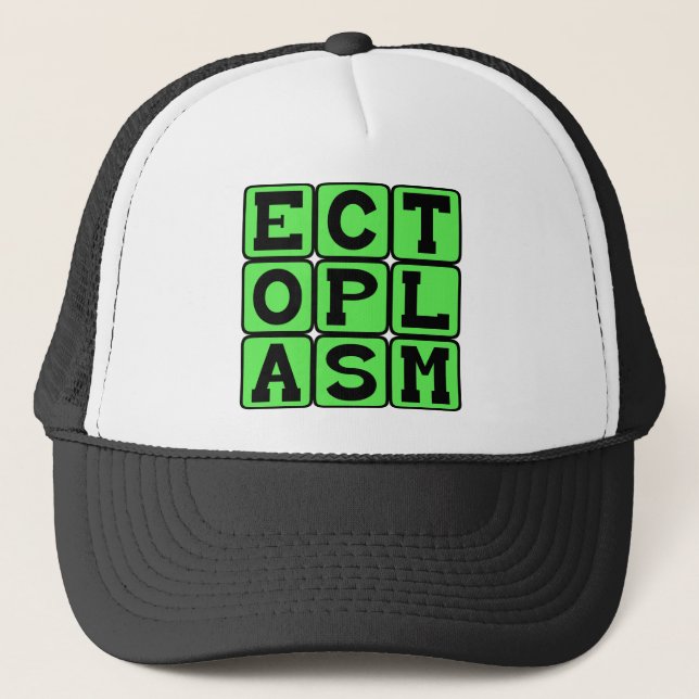 Gorra De Camionero Ectoplasma, baba de fantasma (Anverso)
