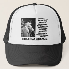 Gorra De Camionero Ecuación de los científicos de Nikola Tesla