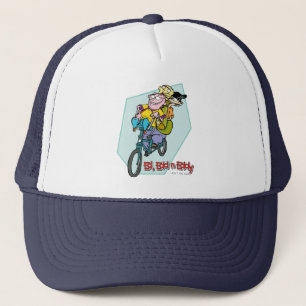 Gorra De Camionero Ed, Edd, y Eddy en una bicicleta