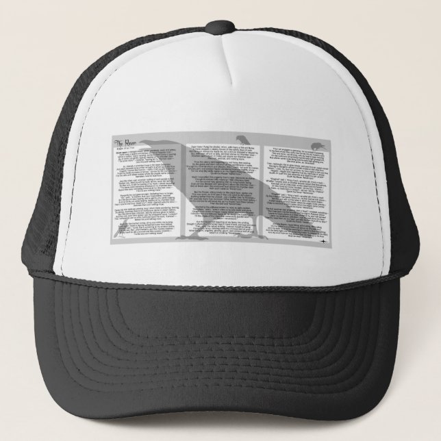 Gorra De Camionero Edgar Allan Poe The Raven (Anverso)