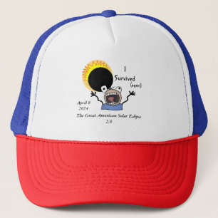 Gorra De Camionero Edición de Supervivencia de Eclipse Solar 2024