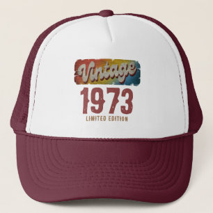 GORRA DE CAMIONERO EDICIÓN LIMITADA PERSONALIZADA DE 1973 VINTAGE