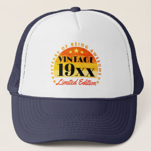Gorra De Camionero Edición limitada personalizada de Vintage Cumplea