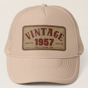 Gorra De Camionero Edición Limitada Vintage 1957 Todas las Piezas Ori