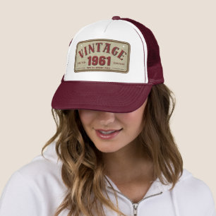 Gorra De Camionero Edición Limitada Vintage 1961 Todas las Piezas Ori