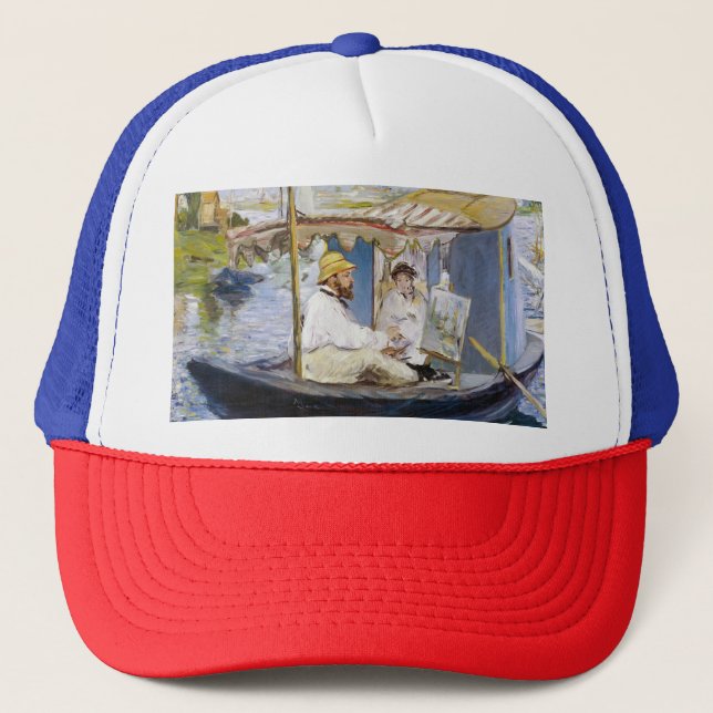 Gorra De Camionero Edouard Manet - Monet en su Studio Boat (Anverso)
