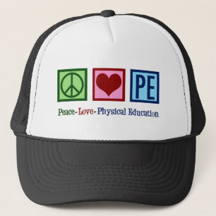 Gorra De Camionero Educador de Educación Infantil Paz Amor Educación