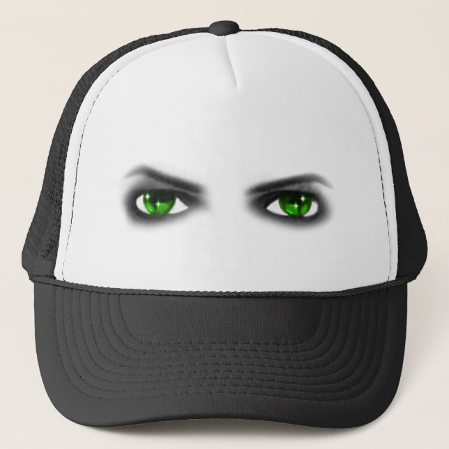 Gorra De Camionero Eerie Green Eyes (Anverso)