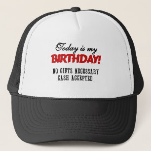 Gorra De Camionero Efectivo del cumpleaños aceptado