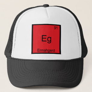 Gorra De Camionero Eg. - Camiseta divertida de la química del