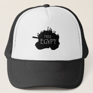 Gorra De Camionero Egipto libre con los manifestantes
