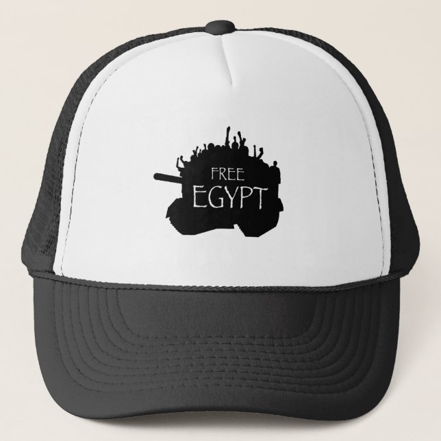 Gorra De Camionero Egipto libre con los manifestantes (Anverso)