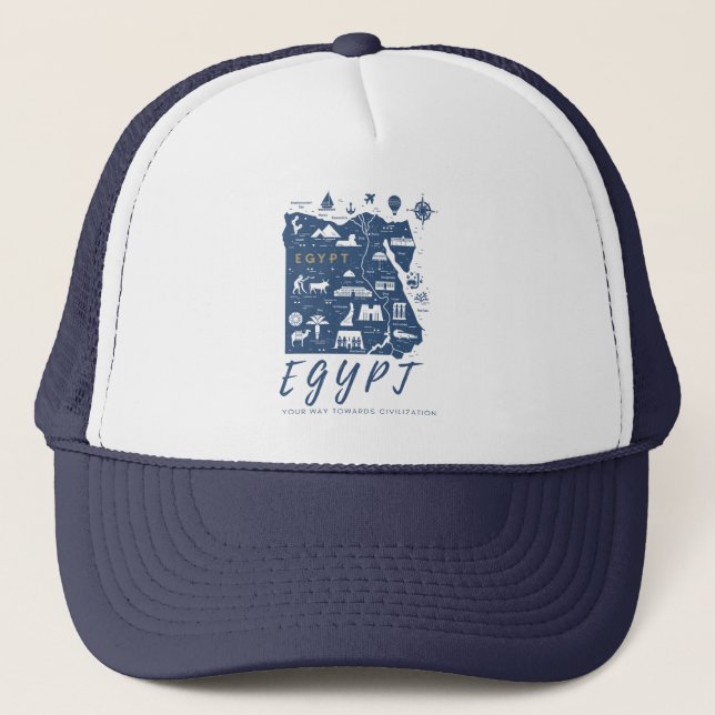 Gorra De Camionero Egypt your way towards civilization  (Anverso)