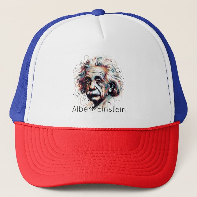 Gorra De Camionero Einstein Unleashed - Genio abstracto (Anverso)