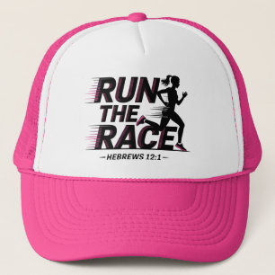 Gorra De Camionero Ejecutar Los Hebreos De La Raza 12:1
