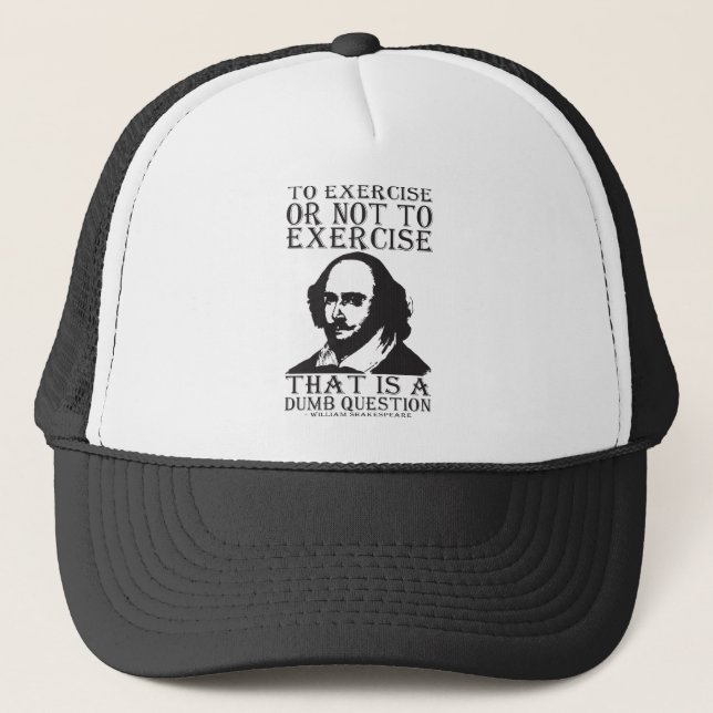 Gorra De Camionero ¿Ejercer O No Ejercer? - Shakespeare (Anverso)