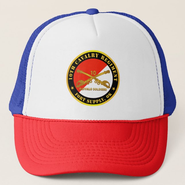 Gorra De Camionero Ejército - 10.º Regimiento de Caballería - Fuerte  (Anverso)