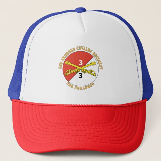Gorra De Camionero Ejército - 3er Escuadrón - 3er Regimiento de Cabal (Anverso)