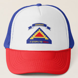 Gorra De Camionero Ejército - 7º Ejército de los Estados Unidos con 7